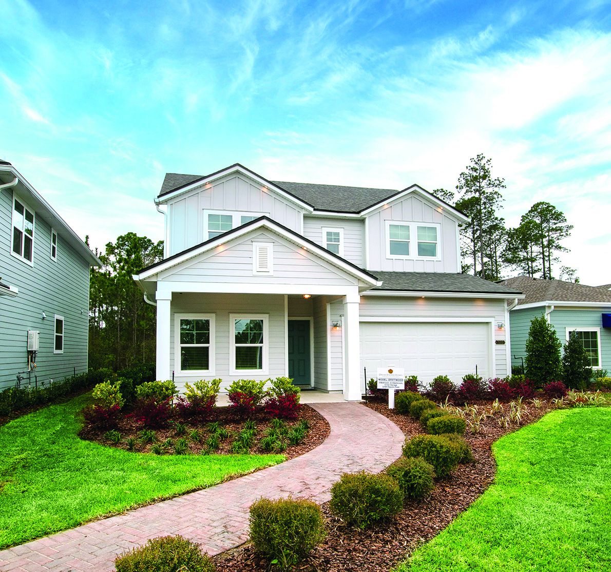 Model home exterior at Tributary