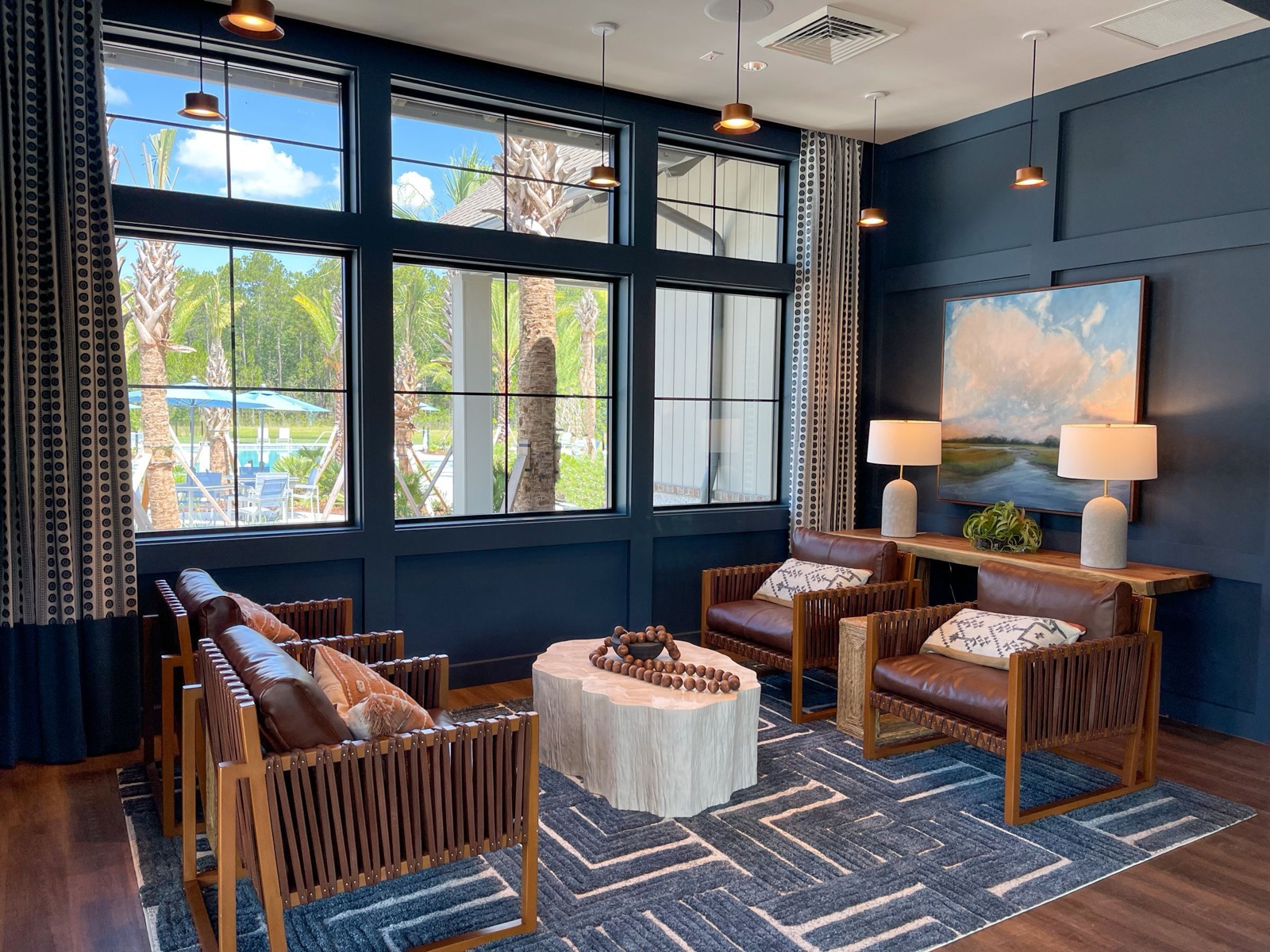 Lookout Amenity Center indoor lounge