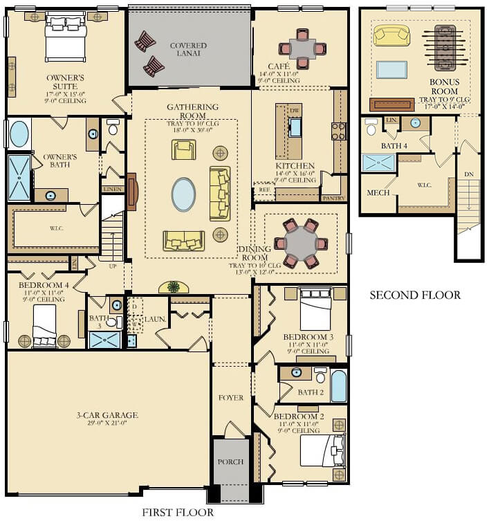 Lennar Home Medallion Bonus Floorplan at Tributary