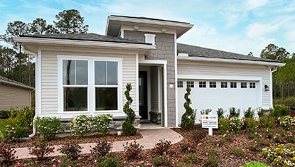 Richmond Homes Sapphire exterior model home at tributary model home village thumbnail