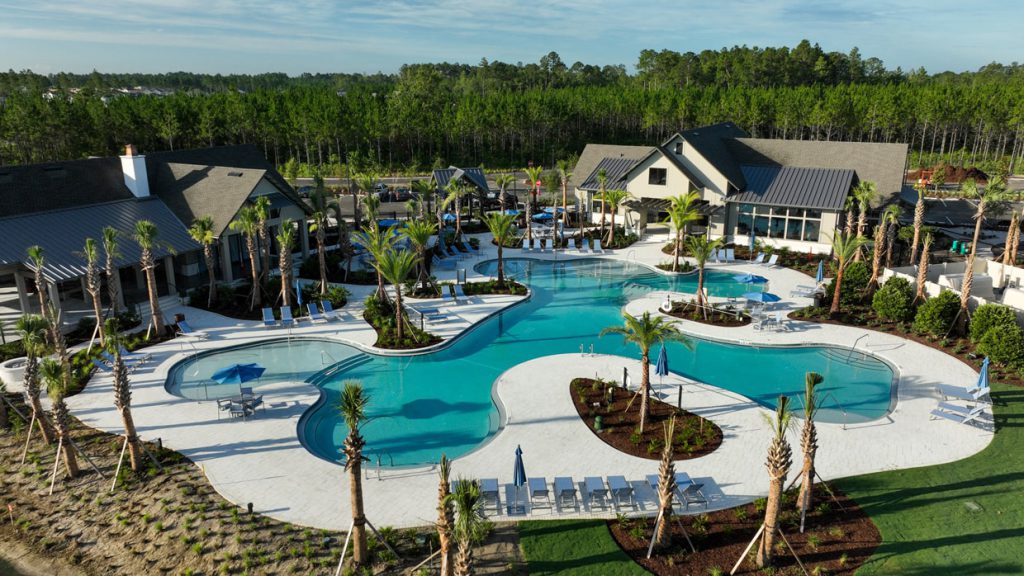 aerial of the lookout amenity center