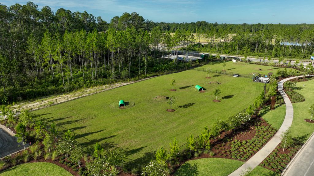 aerial of Pawsome Dog Park