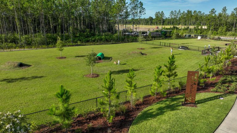 Pawsome Dog Park Aerial at Tributary