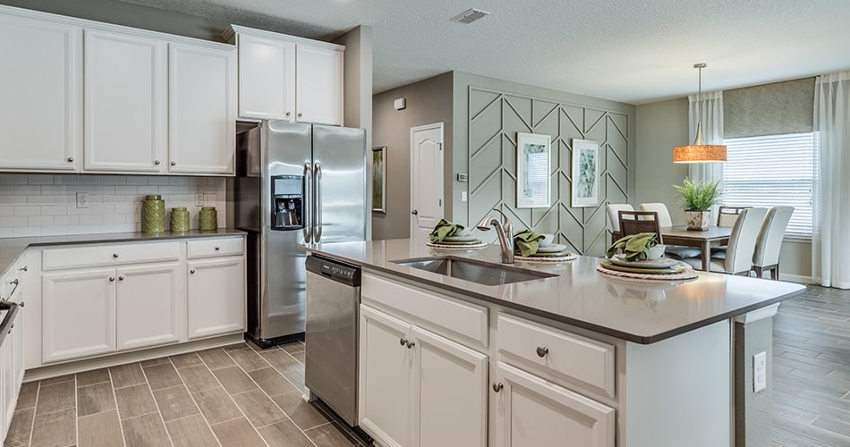 interior of a tributary home kitchen