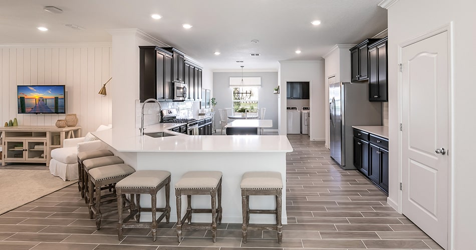 kitchen in retirement home in tributary