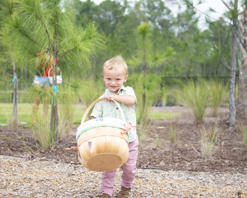 Tributary Kids with easter basket