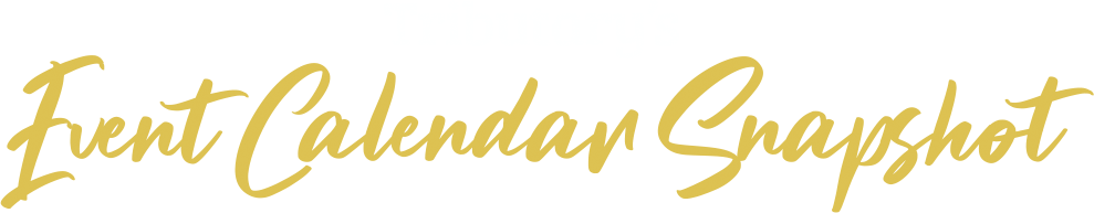 Tributary's Event Calendar Snapshot