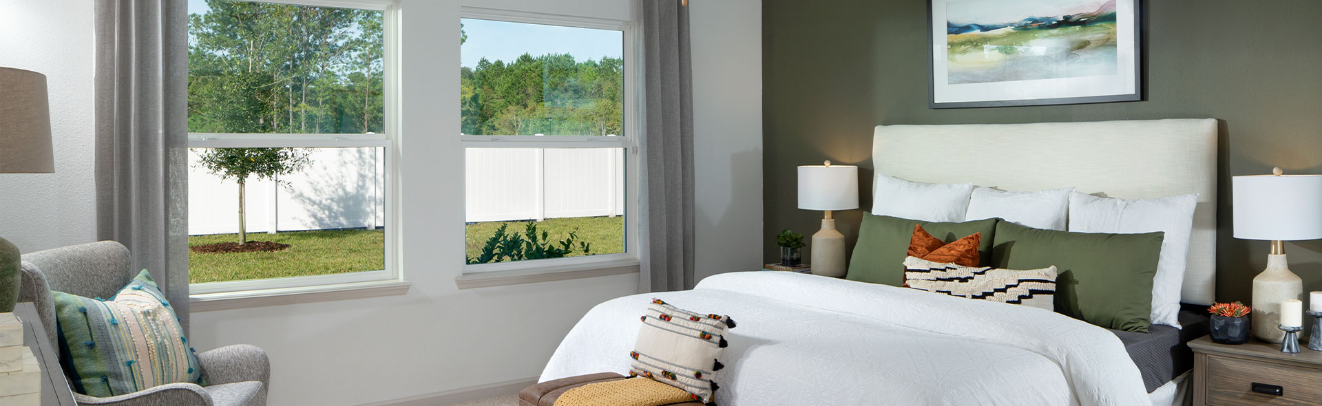 Interior Bedroom of David Weekely Homes at Tributary