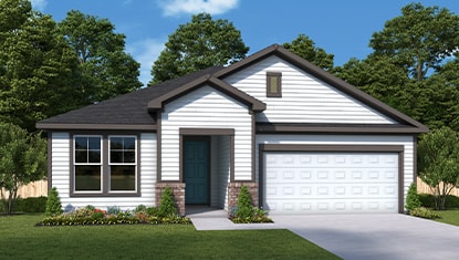The Broswell Elevation A by David Weekly Homes
