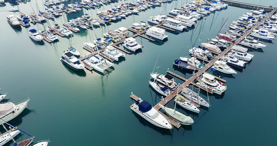 Aerial of Jacksonville Marina