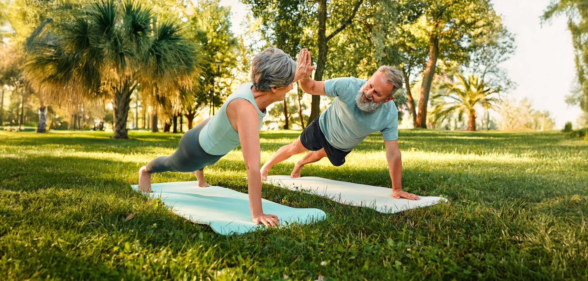 Active adults enjoying the Lakeview 55+ neighborhood at Tributary in Nassau County, Florida