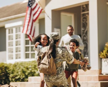 Military family reunited at home in Tributary community near Jacksonville, Florida