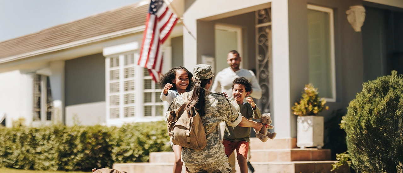 Military family reunited at home in Tributary community near Jacksonville, Florida