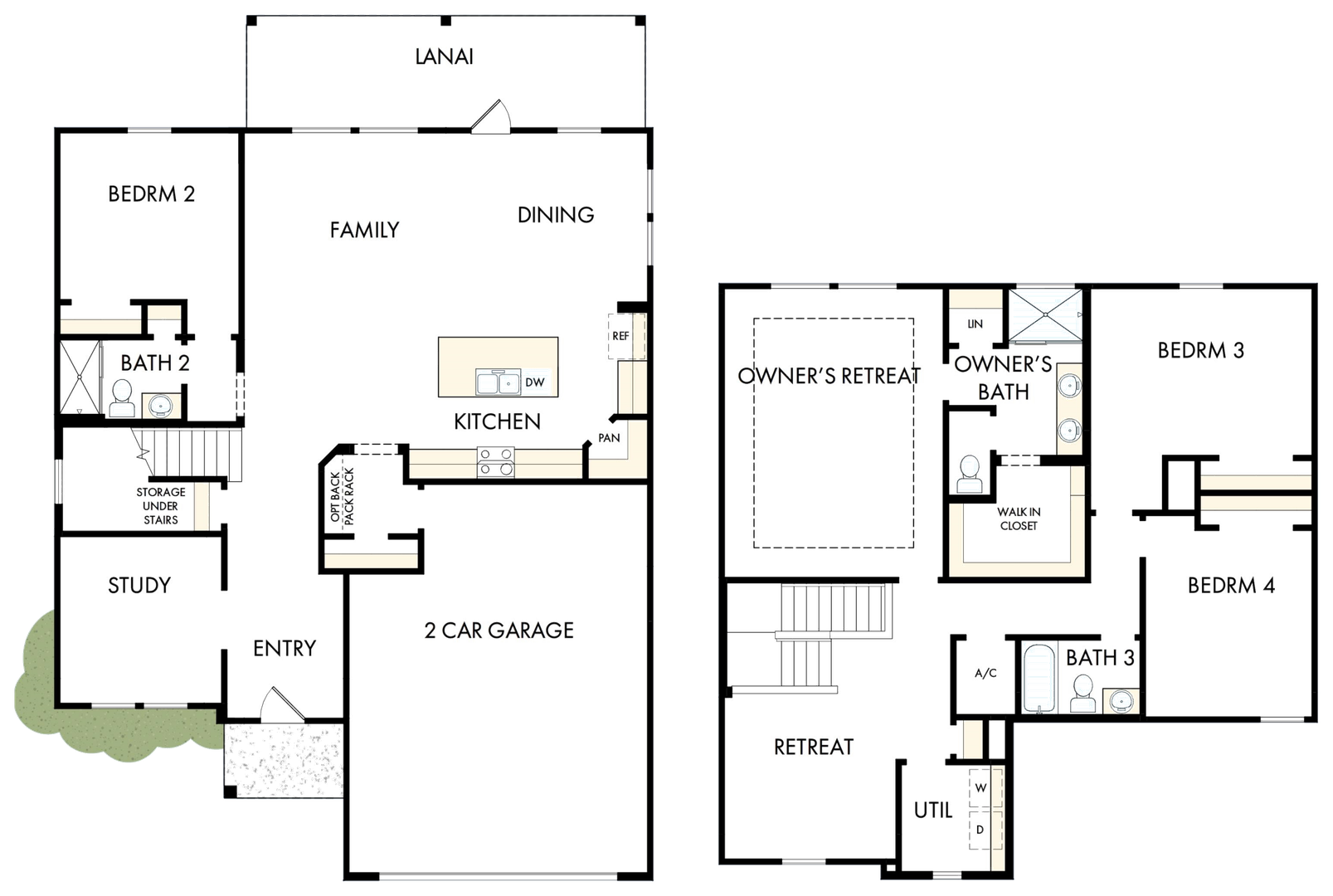 Floorplan image of David Weekley Homes - The Moonshadow