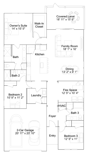 Floorplan image of Lennar - Antigua – 50’s