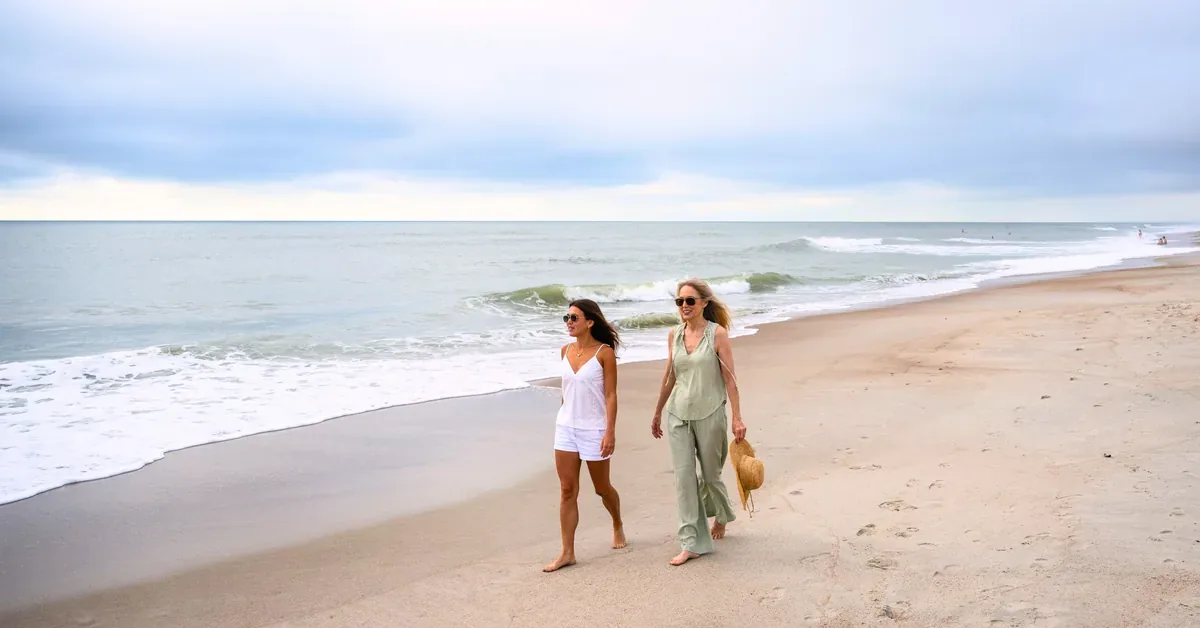 Women Amelia Island Beach Walk