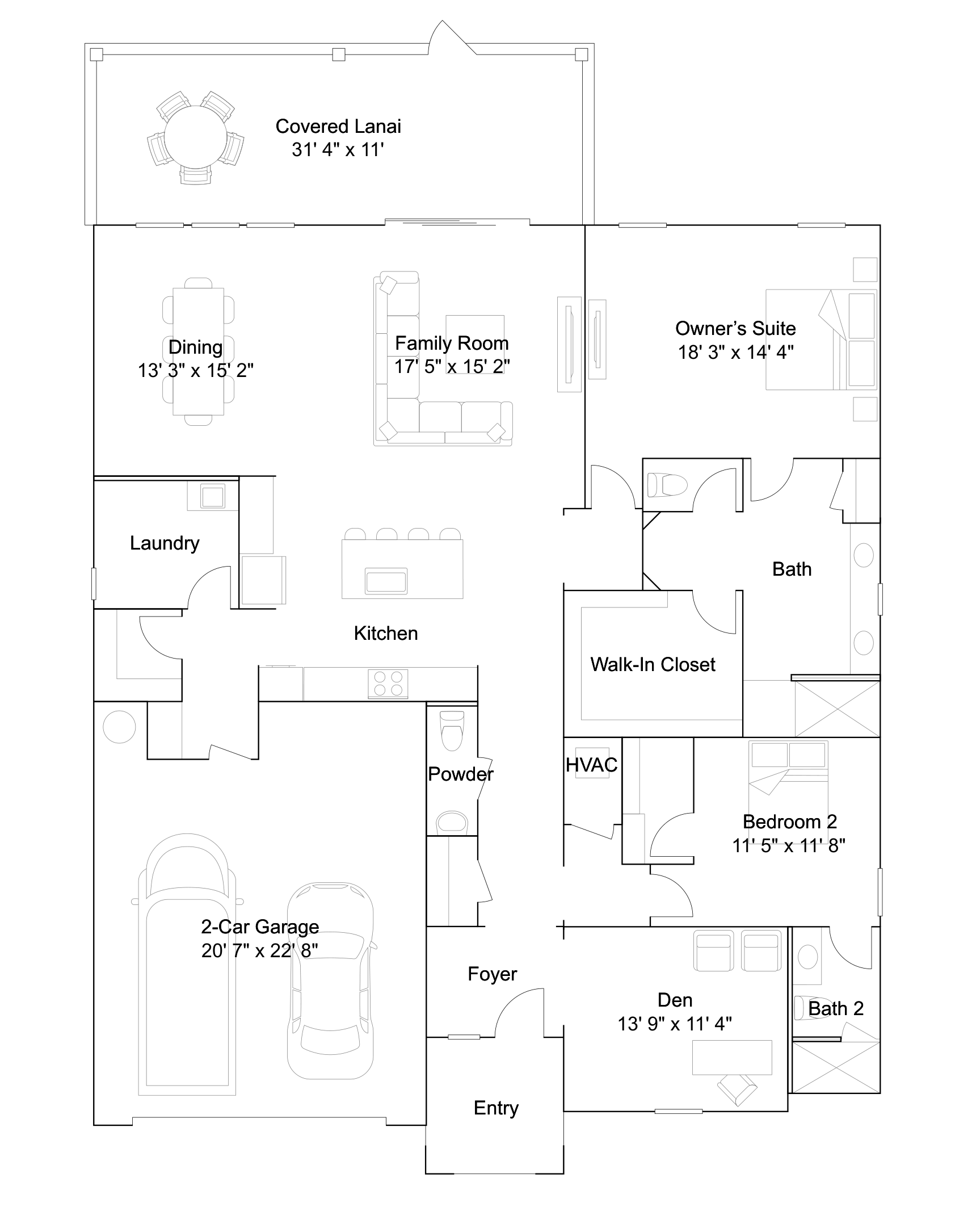 Floorplan image of Lennar - Santorini – 60’s