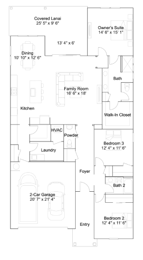 Floorplan image of Lennar - St Croix – 50’s